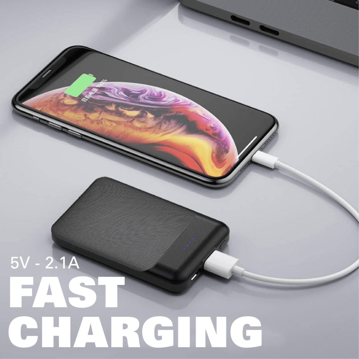 Mini 5000mAh Powerbank with Fast Charging by Corporate Gift Store Singapore