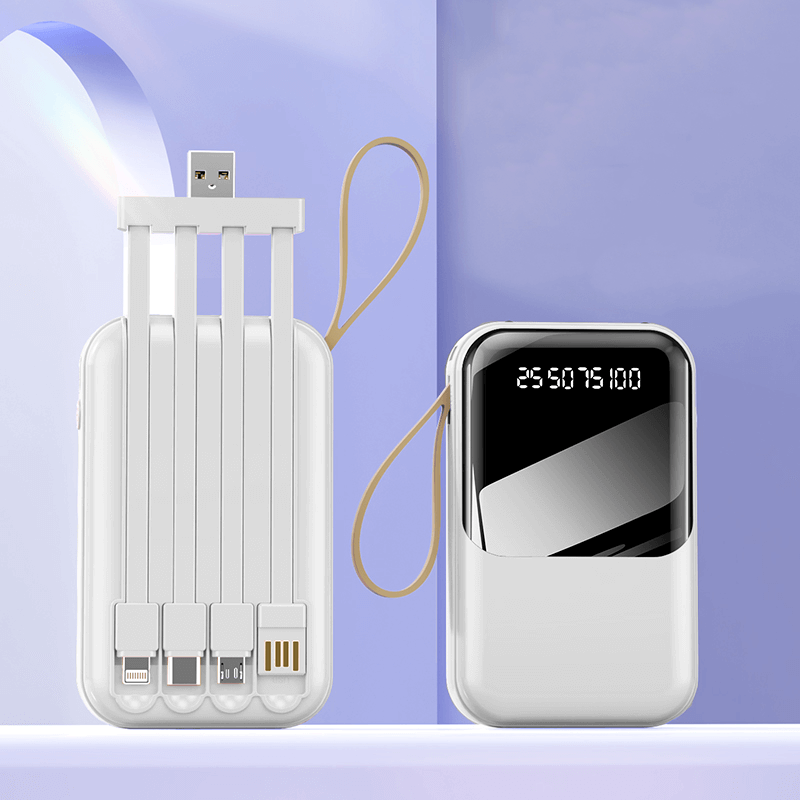 10000mAh Powerbank with 4 Detachable Cable by Corporate Gift Store Singapore