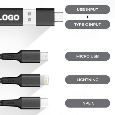 3 in 2 Cable GLow with LED Light Up Logo by Corporate Gift Store Singapore
