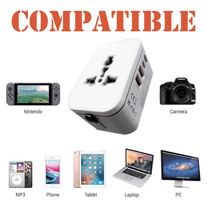 World Travel Adaptor With PD20W Quick Charge by Corporate Gift Store Singapore