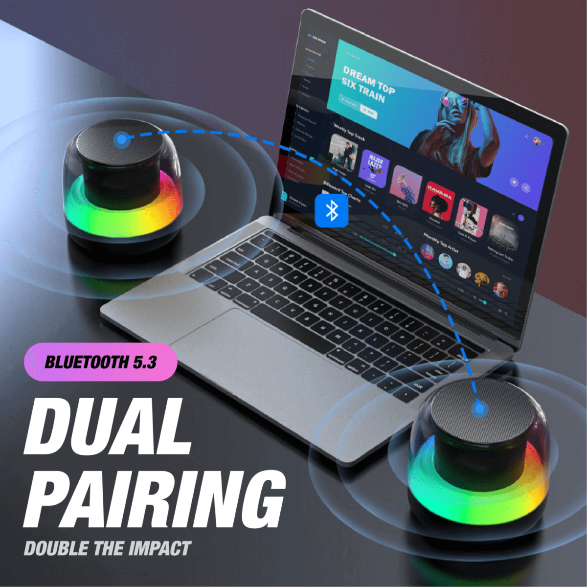 I-LUMI Multifunction Speaker with Color Ambient Light by Corporate Gift Store Singapore