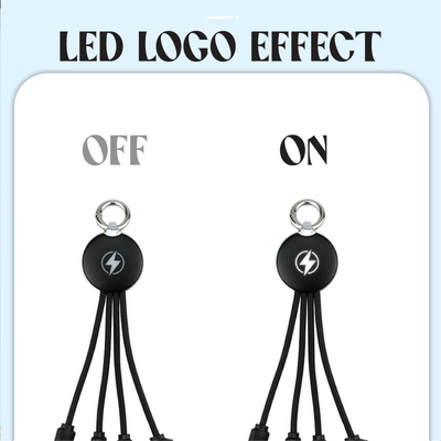 3 in 2 Fast Charging Cable (Round) by Corporate Gift Store Singapore