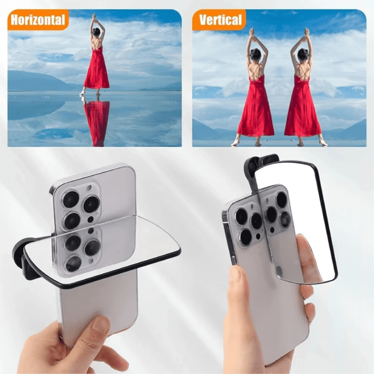 Selfie Reflection Mirror Clip Adjustable by Corporate Gift Store Singapore
