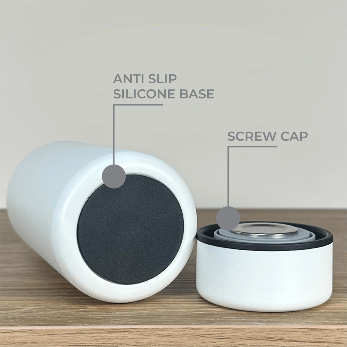Refined 380ml Stainless Steel Vacuum Flask by Corporate Gift Store Singapore