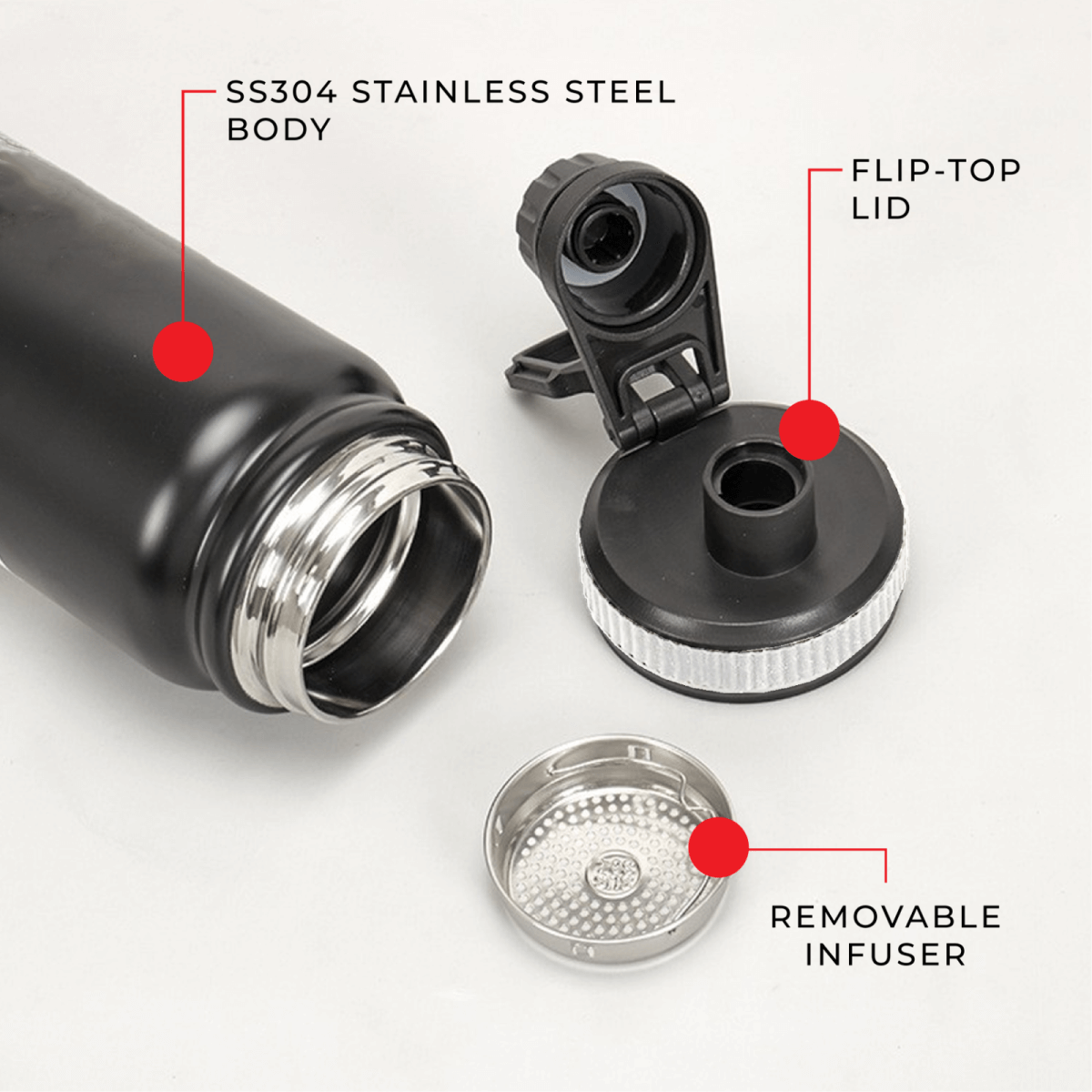 800ml Stainless Steel Vacuum Bottle by Corporate Gift Store Singapore