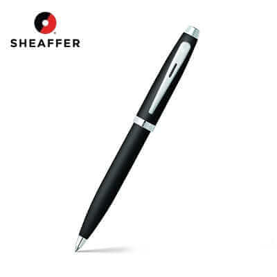 Sheaffer® Matte Black Ballpoint Pen With Chrome Trims by Corporate Gift Store Singapore