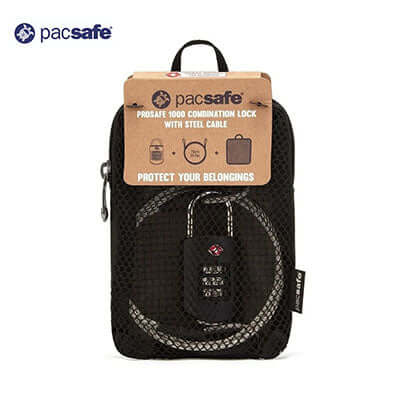 Pacsafe Prosafe 1000 Combination Lock With Steel Cable by Corporate Gift Store Singapore