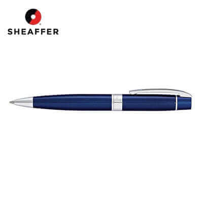 Sheaffer® 300 Glossy Blue with Chrome Trims Ballpoint Pen by Corporate Gift Store Singapore
