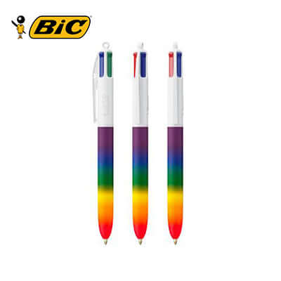BIC 4 Colours Rainbow Decor Ballpoint Pen Corporate Gift Singapore