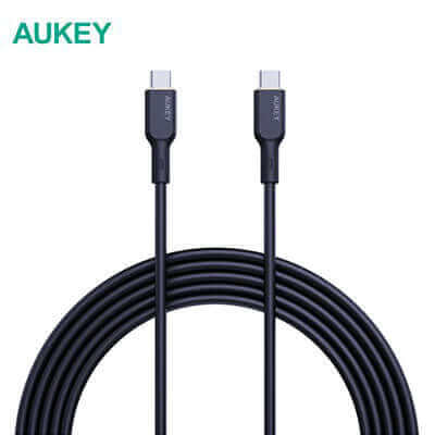 Aukey CB-SCC101/CB-SCC102 Circlet Blink 100W Silicone USB-C to USB-C Cable by Corporate Gift Store Singapore