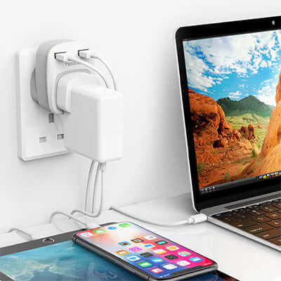TESSAN USB Plug Adaptor with 2 USB Ports by Corporate Gift Store Singapore