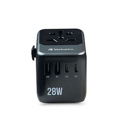 Verbatim 32122 Universal Travel Adapter 28W by Corporate Gift Store Singapore