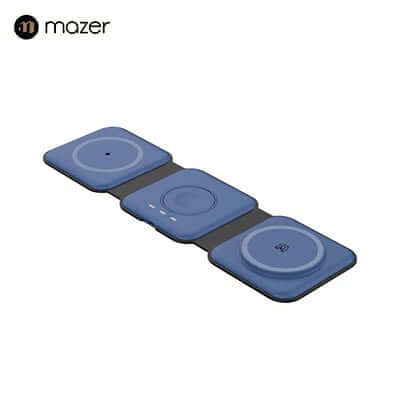 Mazer Mag Trifold 3-in-1 Foldable Wireless Charger (UK Edition) by Corporate Gift Store Singapore