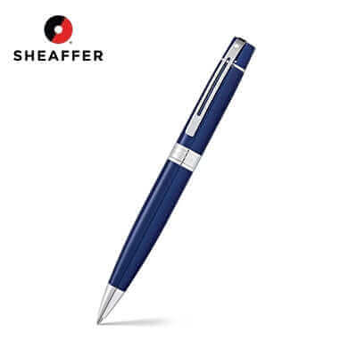 Sheaffer® 300 Glossy Blue with Chrome Trims Ballpoint Pen by Corporate Gift Store Singapore