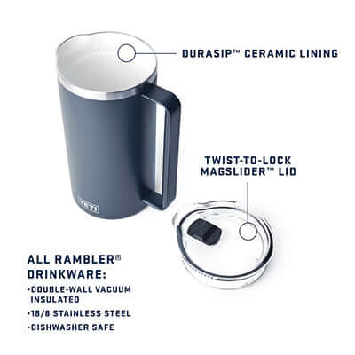 Yeti Rambler® 64 oz Pitcher with Twist-To-Lock Pitcher Lid by Corporate Gift Store Singapore