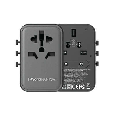 Momax 1-World Universal 5-Port Travel GaN Charger 70W by Corporate Gift Store Singapore