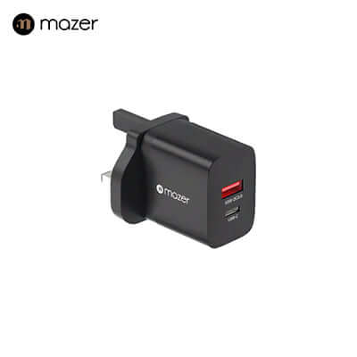 Mazer GaNPrestige 20W GaN Wall Charger (2 Ports) by Corporate Gift Store Singapore