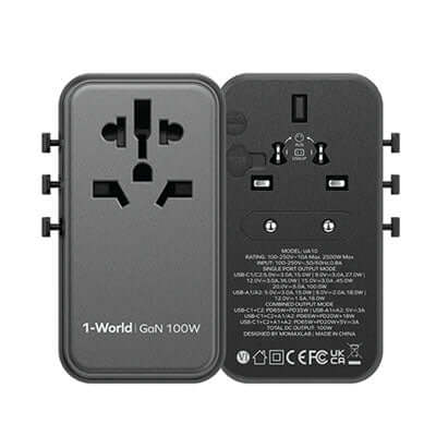 Momax 1-World Universal 4-Port Travel GaN Charger 100W by Corporate Gift Store Singapore