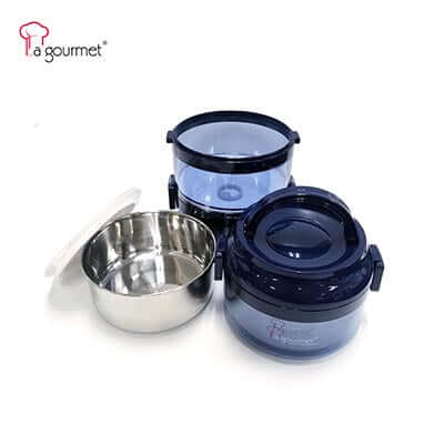 La Gourmet Pack To Go 2.35L 3-Tier Carrier With Removeable S/S Inner Bowl by Corporate Gift Store Singapore