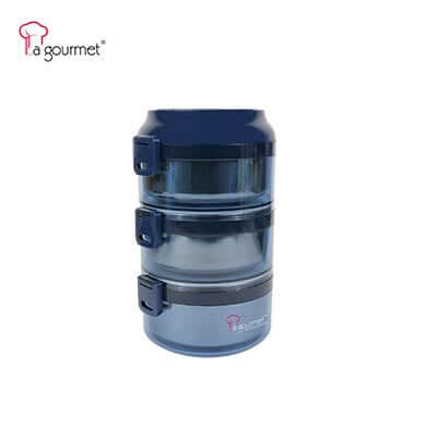 La Gourmet Pack To Go 2.35L 3-Tier Carrier With Removeable S/S Inner Bowl by Corporate Gift Store Singapore