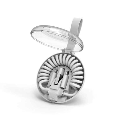 5 in 1 Quick Charge Spring Cable with Case by Corporate Gift Store Singapore