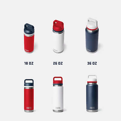 Yeti Rambler® 18 oz Water Bottle with Colour-Blocked Chug Cap by Corporate Gift Store Singapore