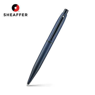 Sheaffer Matte Blue Ballpoint Pen with Matte Black Trims by Corporate Gift Store Singapore