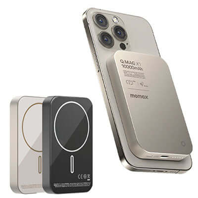 Momax Q.Mag X1 Magnetic Wireless Power Bank 10000mAh by Corporate Gift Store Singapore