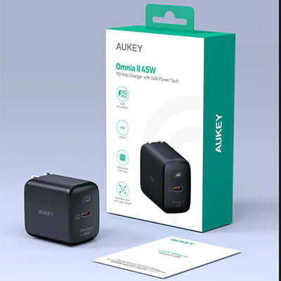Aukey PA-B2T 45W USB-C PD Charger by Corporate Gift Store Singapore