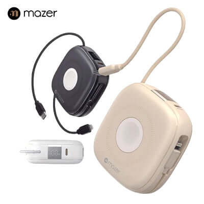 Mazer MagLink18i 10,000mAh Magnetic Wireless + Apple Watch Charging Power Bank by Corporate Gift Store Singapore