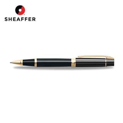 Sheaffer® 300 Glossy Black with Gold Trims Rollerball Pen by Corporate Gift Store Singapore