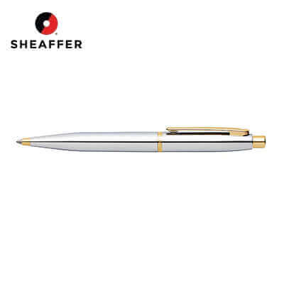 Sheaffer® VFM Polished Chrome with Gold Trims Ballpoint Pen by Corporate Gift Store Singapore