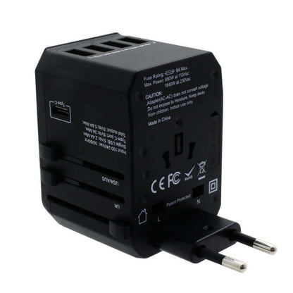Valore Universal Travel Adaptor with 4 USB + 1 Type-C Output (AC57) by Corporate Gift Store Singapore
