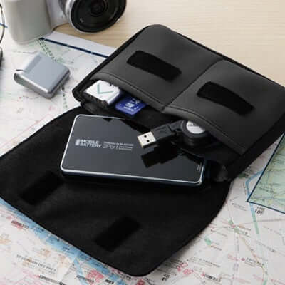 ELECOM BORSA Multi storage pouch (BMA-GP05BK) by Corporate Gift Store Singapore