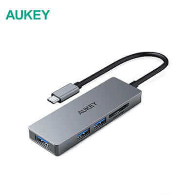 Aukey CB-C63 3 USB 3.1 Port with Card Reader Hub by Corporate Gift Store Singapore