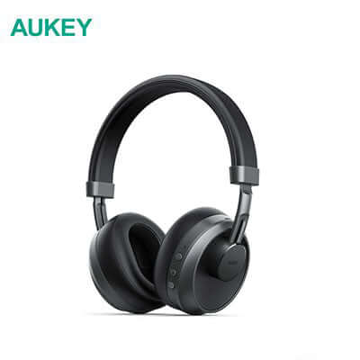 Aukey EP-B52 Wireless Over-Ear Headphones with Microphones