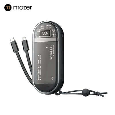 Mazer PowerCharge Link 1545 15000mAh PD45W Power Bank by Corporate Gift Store Singapore