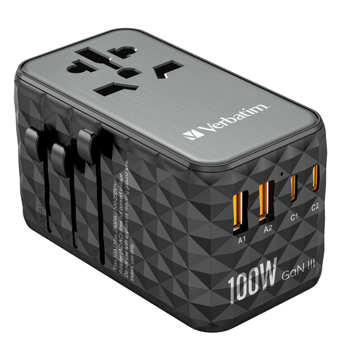Verbatim 32121 GaN III 100W Universal Travel Adapter by Corporate Gift Store Singapore