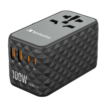 Verbatim 32121 GaN III 100W Universal Travel Adapter by Corporate Gift Store Singapore