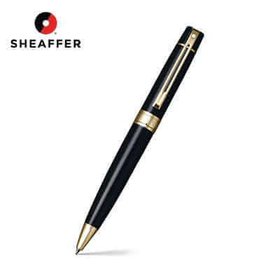 Sheaffer® Glossy Black Ballpoint Pen With Gold-tone Trim by Corporate Gift Store Singapore