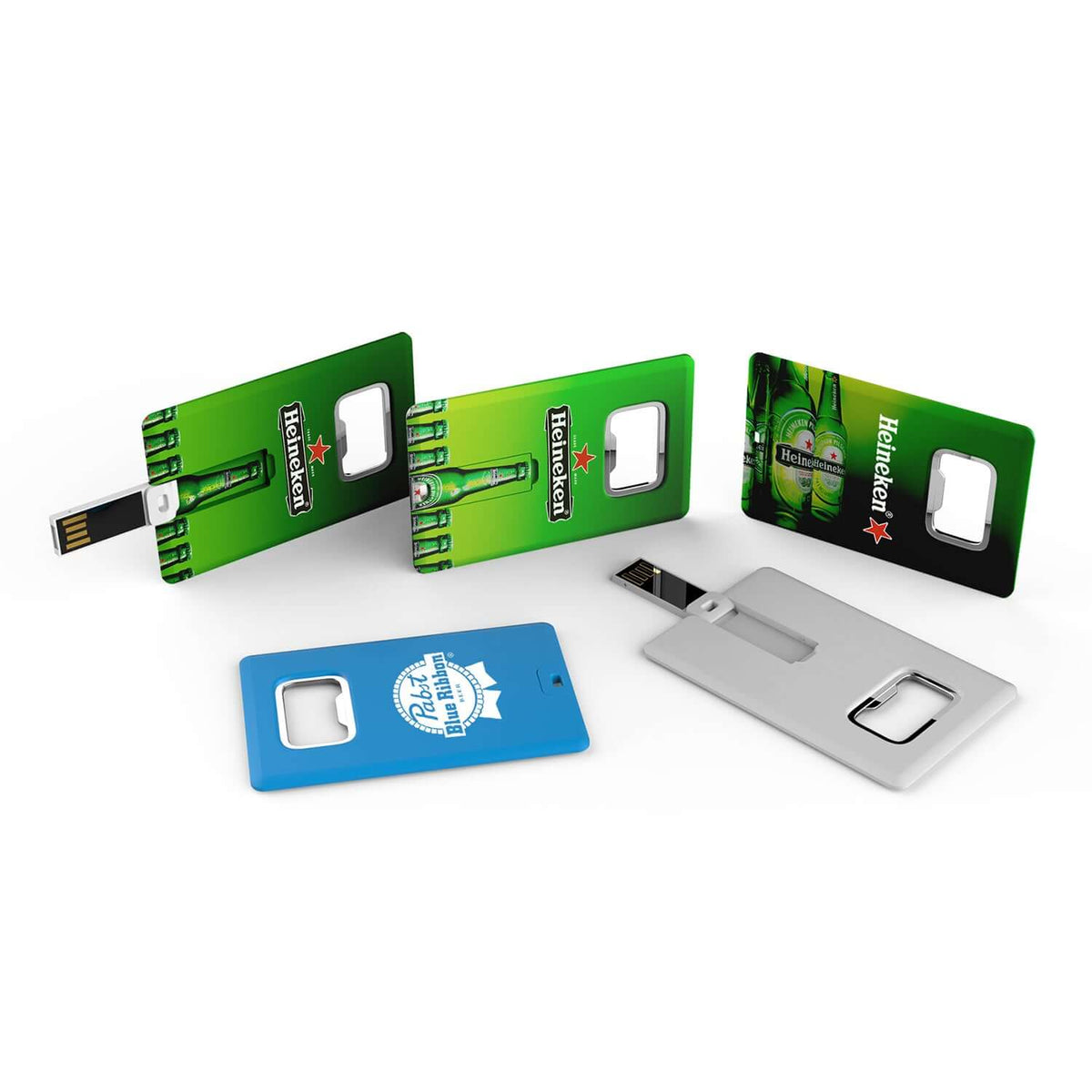 UK70 Card USB Flash Drive with Beer Opener by Corporate Gift Store Singapore