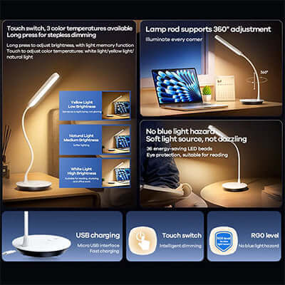 Remax 360° Flexible Portable Eye-caring LED Desk Lamp by Corporate Gift Store Singapore