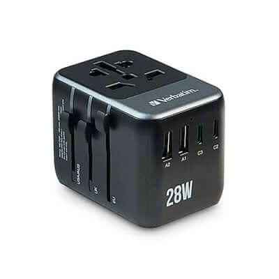 Verbatim 32122 Universal Travel Adapter 28W by Corporate Gift Store Singapore