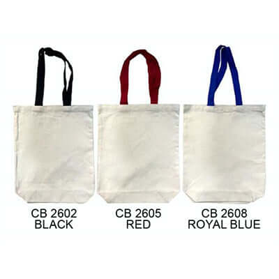 12oz Cotton Bag with Coloured Handle by Corporate Gift Store Singapore