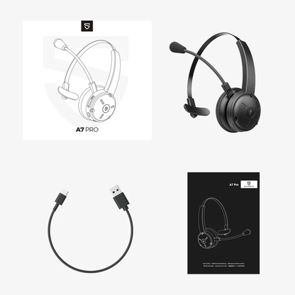SOUNDPEATS A7 Pro AI Noise Cancellation Trucker Bluetooth Headset by Corporate Gift Store Singapore