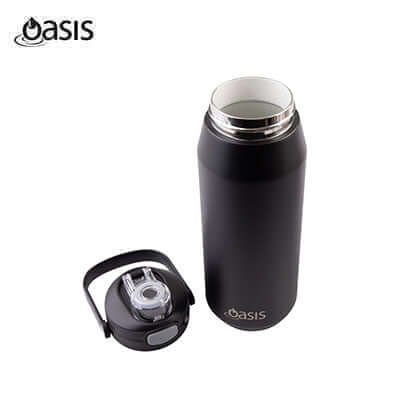 Oasis Ceramic Stainless Steel Triple Wall Capri Quick Release Drink Bottle 750ML by Corporate Gift Store Singapore