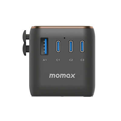 Momax 1-World 4-Port GaN Travel Charger 170W + USB-C Cable by Corporate Gift Store Singapore
