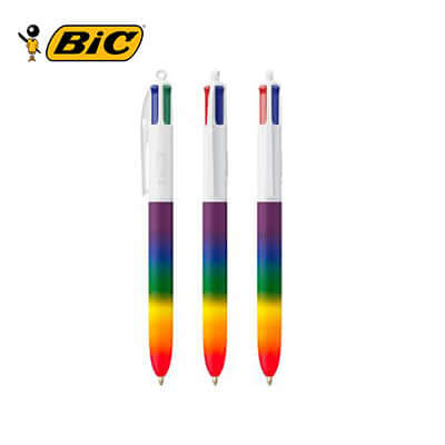 BIC 4 Colours Rainbow Decor + Lanyard Ballpen Corporate Gift Singapore