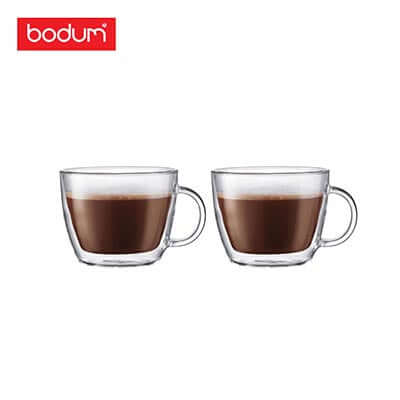 Bodum Bistro 2 Pcs Cafe Latte Cup Double Wall 0.45L by Corporate Gift Store Singapore