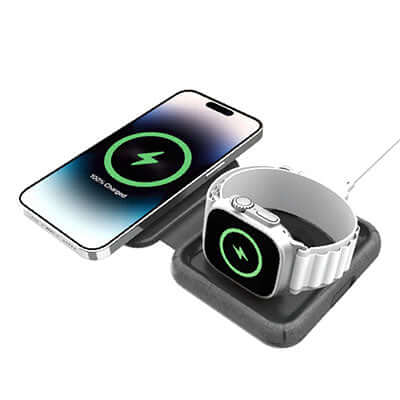 Momax Q.Mag Go 2-in-1 MagSafe Wireless Charger 15W by Corporate Gift Store Singapore